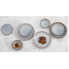 Olympia Drift Grey Embossed Coupe Plates 220mm (6 Pack)