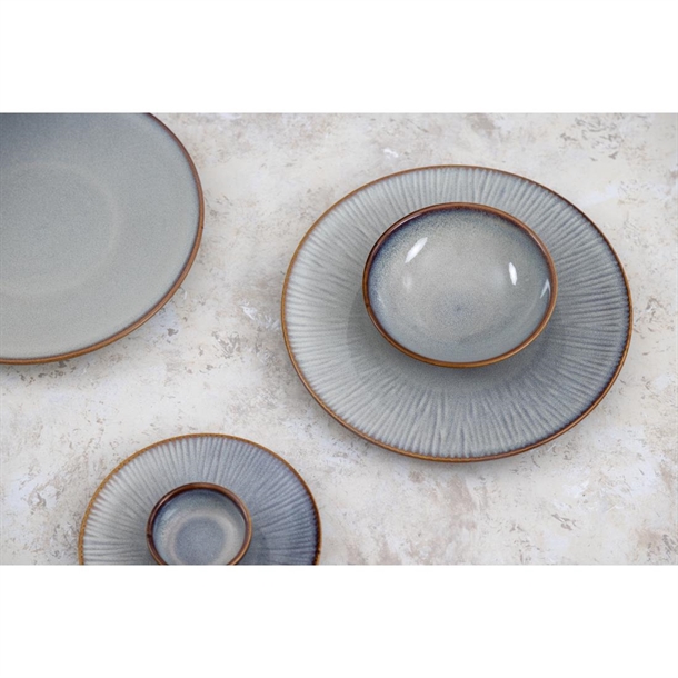Olympia Drift Grey Plain Coupe Plate 280mm (4 Pack)