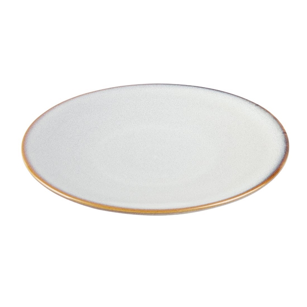Olympia Drift Grey Plain Coupe Plates 230mm (6 Pack)