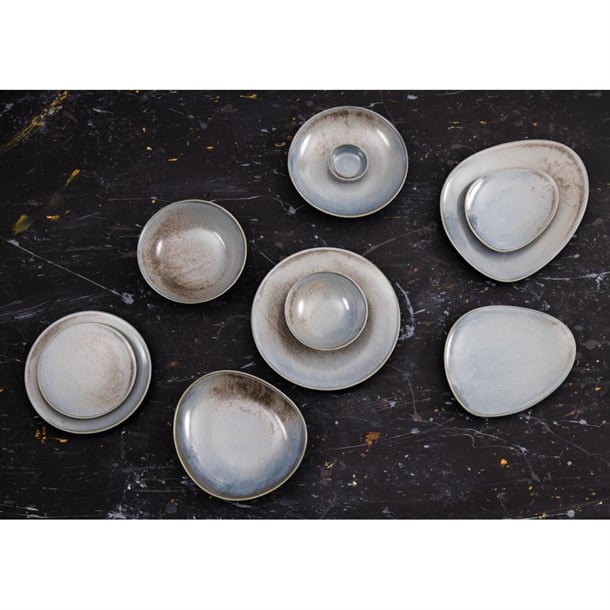 Olympia Ember Blue Low Coupe Bowls 230mm (4 Pack)