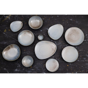 Olympia Ember Blue Coupe Plates 230mm (6 Pack)