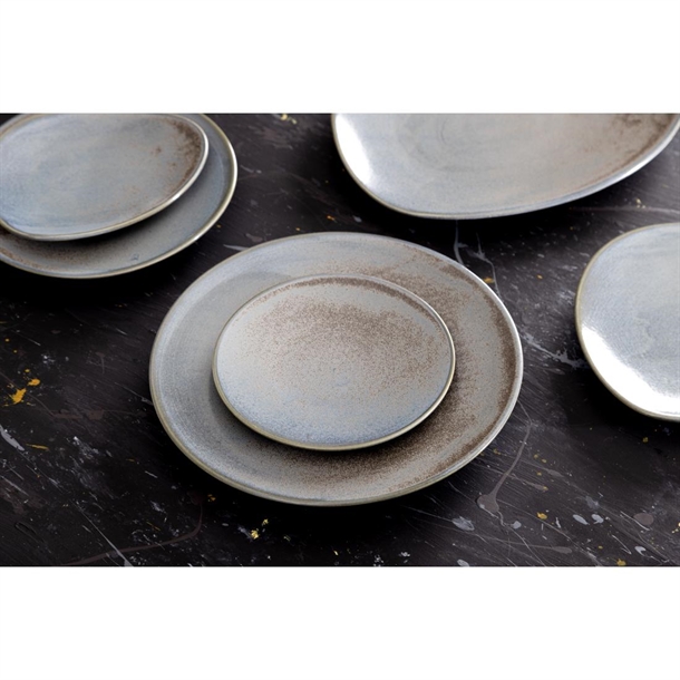 Olympia Ember Blue Triangle Plates 308mm (4 Pack) Olympia Ember Blue Triangle Plates 308mm (4 Pack)