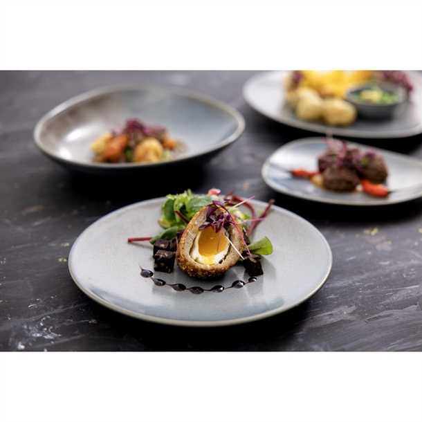 Olympia Ember Blue Coupe Plates 230mm (6 Pack) Olympia Ember Blue Coupe Plates 230mm (6 Pack)