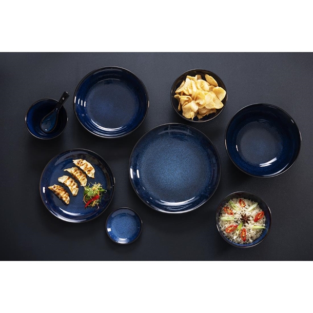 Olympia Luna Midnight Blue Coupe Plate 255mm (4 Pack) Olympia Luna Midnight Blue Coupe Plate 255mm (4 Pack)