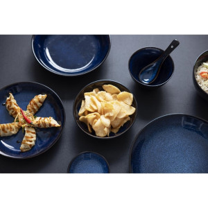Olympia Luna Midnight Blue Footed Bowls 205mm (4 Pack)