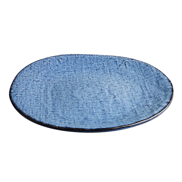 Olympia Denim Blue Coupe Plates 285mm (4 Pack) Olympia Denim Blue Coupe Plates 285mm (4 Pack)