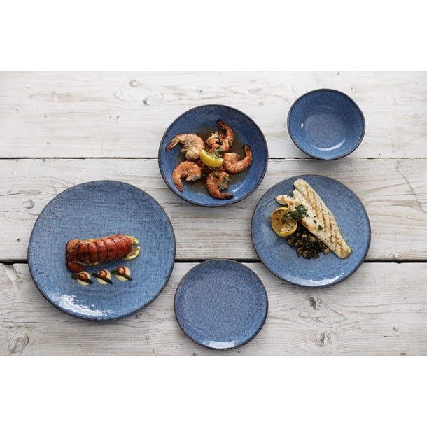 Olympia Denim Blue Coupe Plates 180mm (6 Pack) Olympia Denim Blue Coupe Plates 180mm (6 Pack)