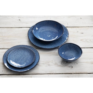 Olympia Denim Blue Coupe Bowls 220mm (6 Pack)