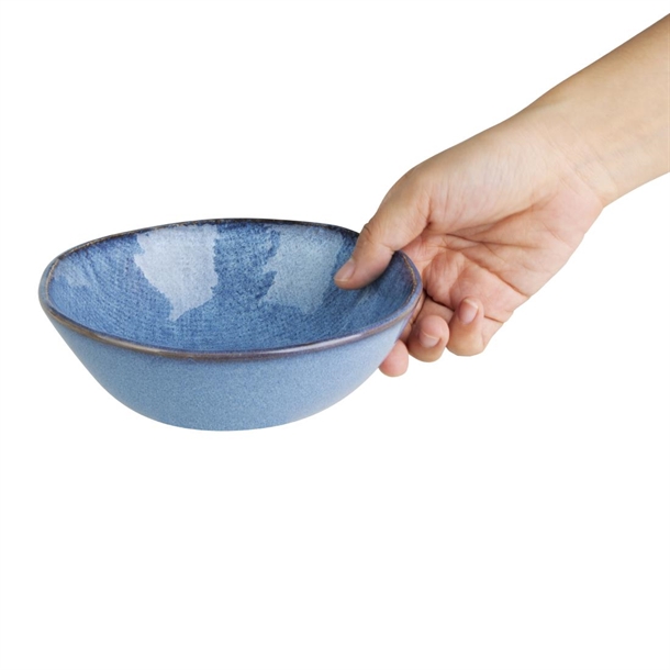 Olympia Denim Blue Coupe Bowls 160mm (6 Pack) Olympia Denim Blue Coupe Bowls 160mm (6 Pack)