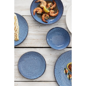 Olympia Denim Blue Coupe Plates 230mm (6 Pack)