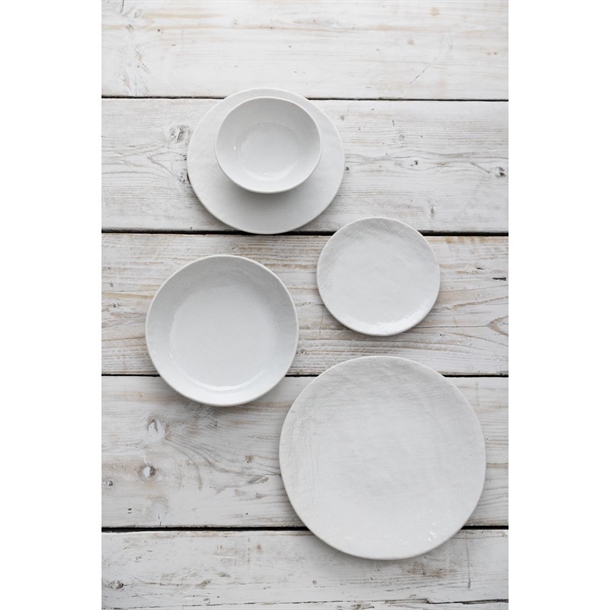 Olympia Denim White Coupe Plates 230mm (6 Pack) Olympia Denim White Coupe Plates 230mm (6 Pack)