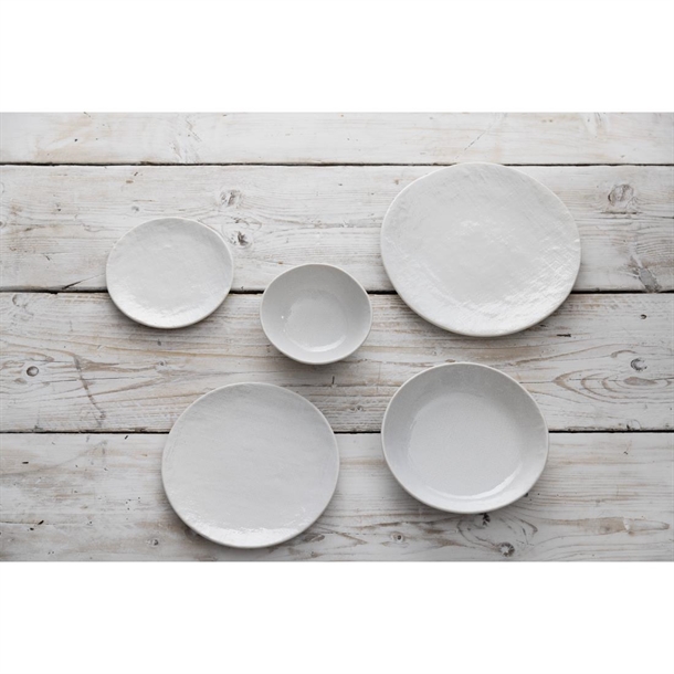 Olympia Denim White Coupe Plates 230mm (6 Pack) Olympia Denim White Coupe Plates 230mm (6 Pack)