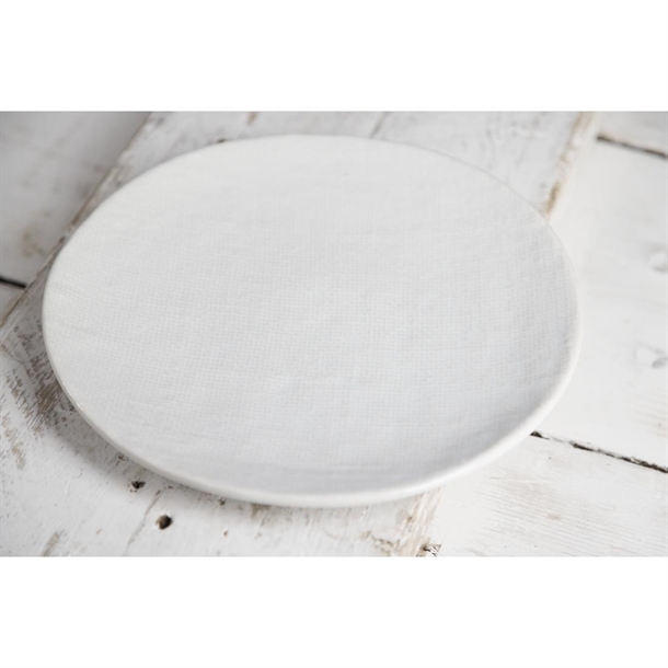Olympia Denim White Coupe Plates 230mm (6 Pack) Olympia Denim White Coupe Plates 230mm (6 Pack)