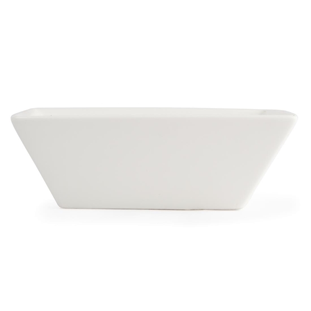 Olympia Lumina Square Bowls White 140mm (6 Pack)