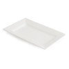 Olympia Lumina Wide Rim Rectangular Plates White 200x 130mm (6 Pack)