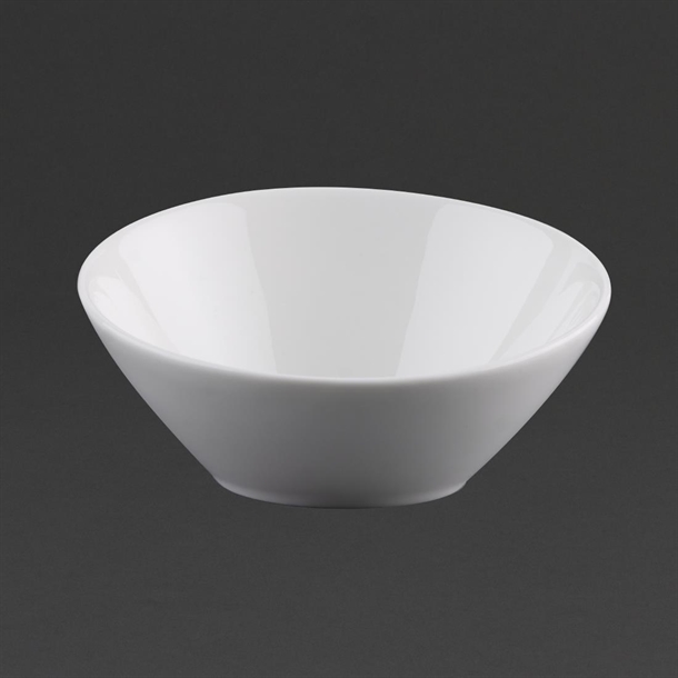 Olympia Lumina Oval Sloping Bowls White 148mm (6 Pack)