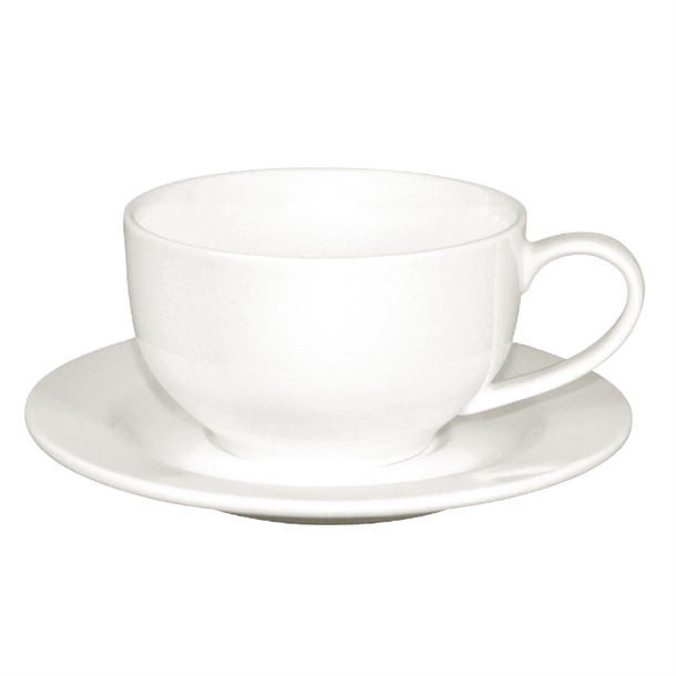 Olympia Lumina Round Saucers White 156mm (6 Pack) Olympia Lumina Round Saucers White 156mm (6 Pack)