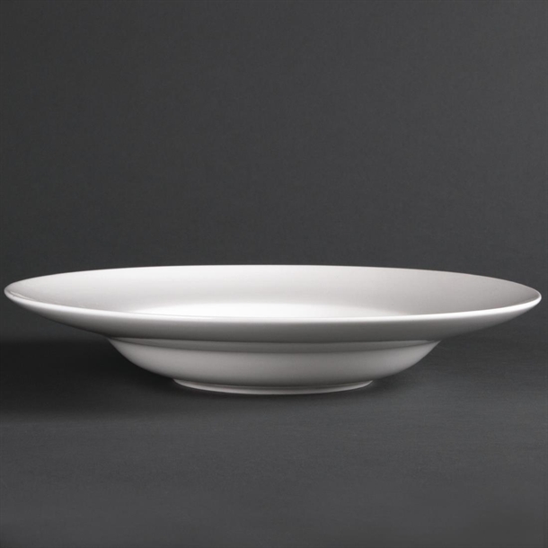 Olympia Lumina Pasta or Soup Bowls White 205mm (6 Pack) Olympia Lumina Pasta or Soup Bowls White 205mm (6 Pack)