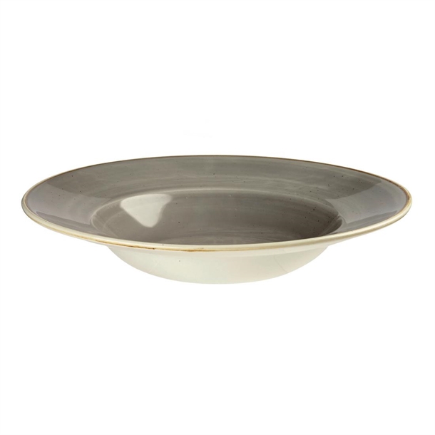 Churchill Stonecast Round Wide Rim Bowl Peppercorn Grey 280mm Churchill Stonecast Round Wide Rim Bowl Peppercorn Grey 280mm