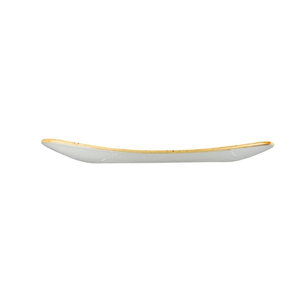 Churchill Stonecast Triangle Plate Mustard Seed Yellow 229mm Churchill Stonecast Triangle Plate Mustard Seed Yellow 229mm