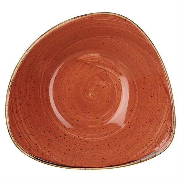 Churchill Stonecast Triangle Bowls Spiced Orange 235mm (Pack of 12) Churchill Stonecast Triangle Bowls Spiced Orange 235mm (Pack of 12)