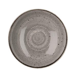 Churchill Stonecast Round Coupe Bowl Peppercorn Grey 248mm