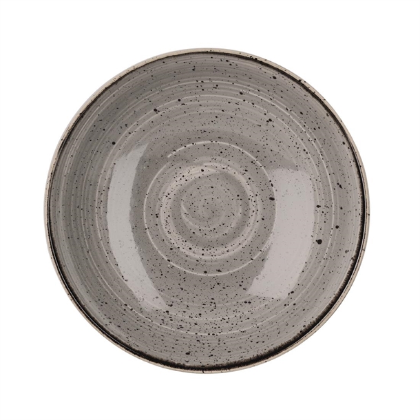 Churchill Stonecast Round Coupe Bowl Peppercorn Grey 248mm Churchill Stonecast Round Coupe Bowl Peppercorn Grey 248mm
