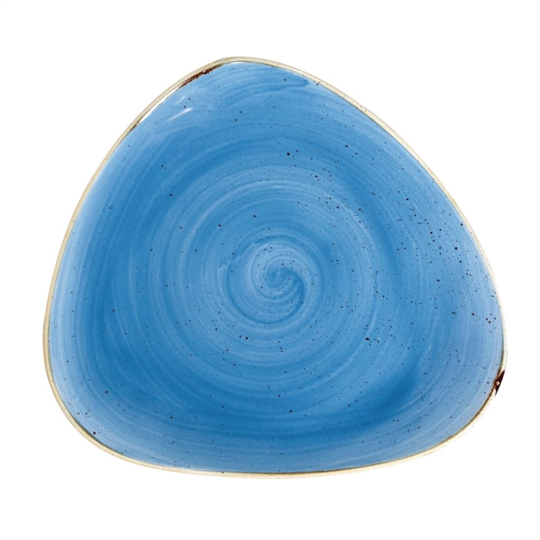 Churchill Stonecast Triangle Plate Cornflower Blue 311mm (6 Pack)