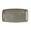 Churchill Stonecast Rectangular Plate Peppercorn Grey 350 x 185mm
