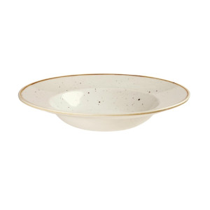 Churchill Stonecast Round Wide Rim Bowl Barley White 240mm