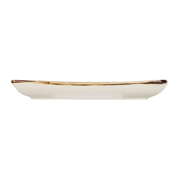 Churchill Stonecast Deep Square Plate Barley White 268mm - B2B