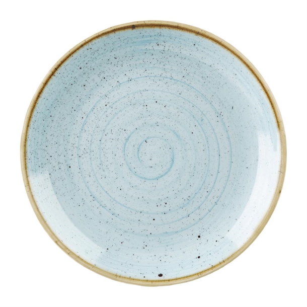 Churchill Stonecast Round Coupe Plates Duck Egg Blue 288mm (Pack of 12)