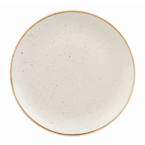 Churchill Stonecast Round Coupe Plate Barley White 165mm (12 Pack)