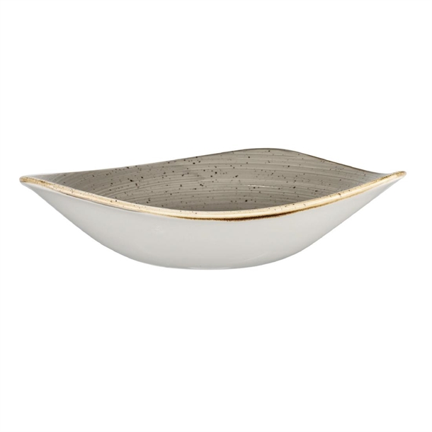 Churchill Stonecast Triangle Bowl Peppercorn Grey 185mm (12 Pack) Churchill Stonecast Triangle Bowl Peppercorn Grey 185mm (12 Pack)