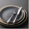 Churchill Stonecast Round Coupe Plate Peppercorn Grey 165mm