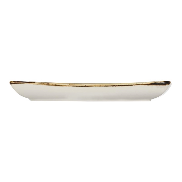 Churchill Stonecast Deep Square Plate Peppercorn Grey 268mm