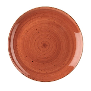 Churchill Stonecast Spiced Orange Round Coupe Plate 324mm