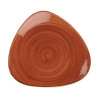 Churchill Stonecast Spiced Orange Triangular Plate 192mm Churchill Stonecast Spiced Orange Triangular Plate 192mm