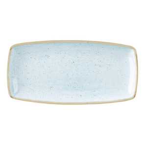 Churchill Stonecast Rectangular Plate Duck Egg Blue 295mm