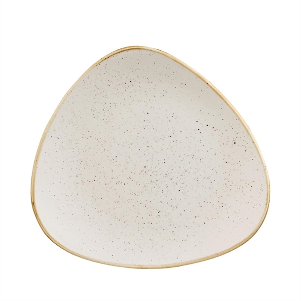 Churchill Stonecast Barley White Triangular Plate 265mm