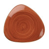 Churchill Stonecast Spiced Orange Triangular Plate 265mm Churchill Stonecast Spiced Orange Triangular Plate 265mm