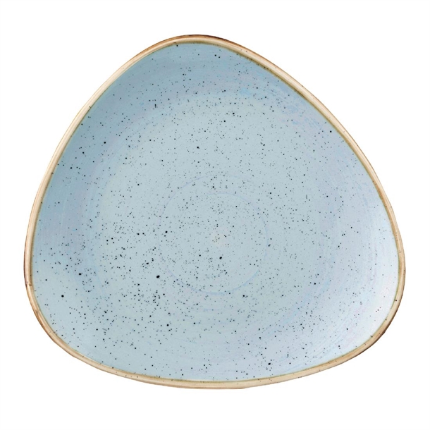 Churchill Stonecast Duck Egg Blue Triangular Plate 229mm Churchill Stonecast Duck Egg Blue Triangular Plate 229mm