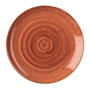 Churchill Stonecast Round Coupe Plate Spiced Orange 200mm (12 Pack)