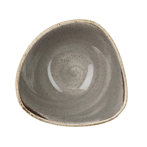 Churchill Stonecast Triangle Bowl Grey 153mm (12 Pack)