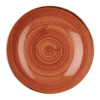 Churchill Stonecast Round Coupe Bowl Spiced Orange 310mm