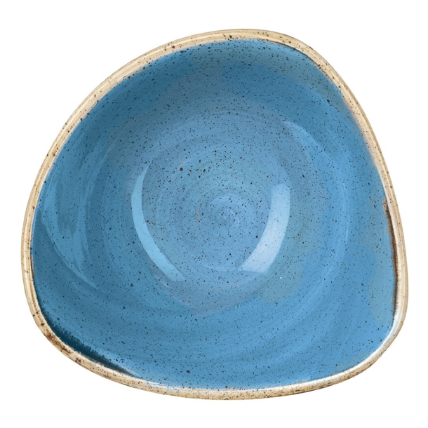 Churchill Stonecast Triangle Bowl Cornflower Blue 185mm (12 Pack) Churchill Stonecast Triangle Bowl Cornflower Blue 185mm (12 Pack)