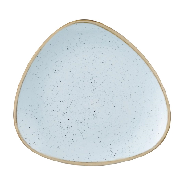 Churchill Stonecast Triangle Plate Duck Egg Blue 315mm (6 Pack)