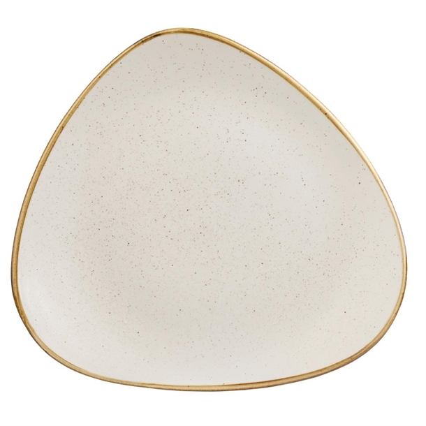 Churchill Stonecast Triangle Plate Barley White 315mm (6 Pack)