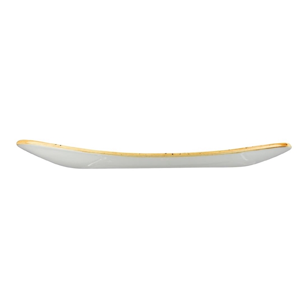 Churchill Stonecast Triangle Plate Barley White 315mm (6 Pack)