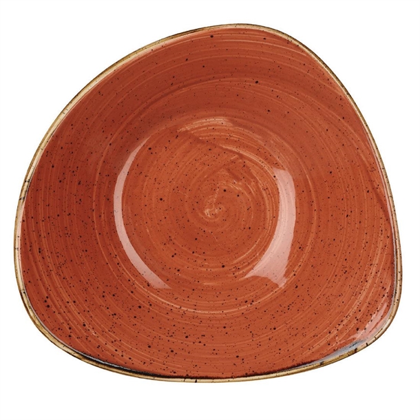 Churchill Stonecast Triangle Bowl Spiced Orange 185mm (12 Pack) Churchill Stonecast Triangle Bowl Spiced Orange 185mm (12 Pack)